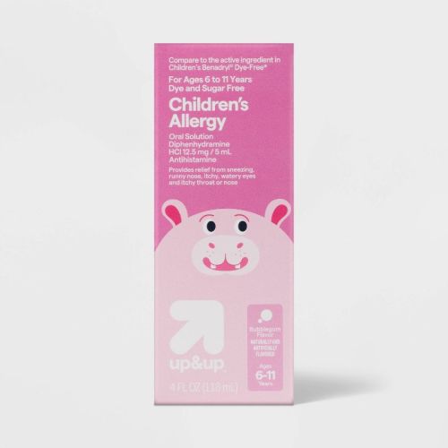 Children's Diphenhydramine Allergy Relief Liquid - Bubblegum - 4 Fl Oz - Up&up™