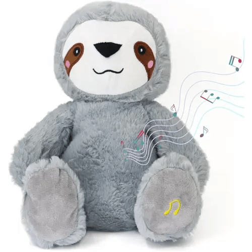 Heartbeat Stuffed Animal Baby Sleep Soother - Plush Toy with Calming Light, White Noise, Shush & Mother¡¯s Heartbeat for Newborns, Boys & Girls