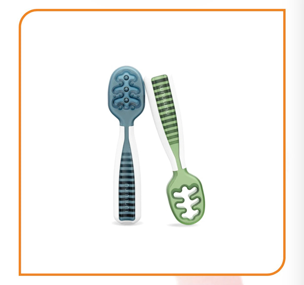 NumNum GOOtensils™ | Baby Self-Feeding Spoons for Baby Led Weaning