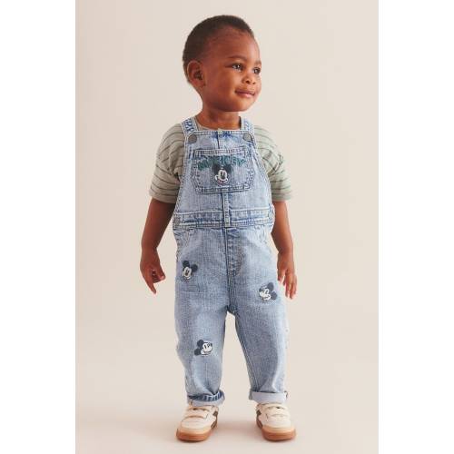 Embroidery-detail Denim Overalls