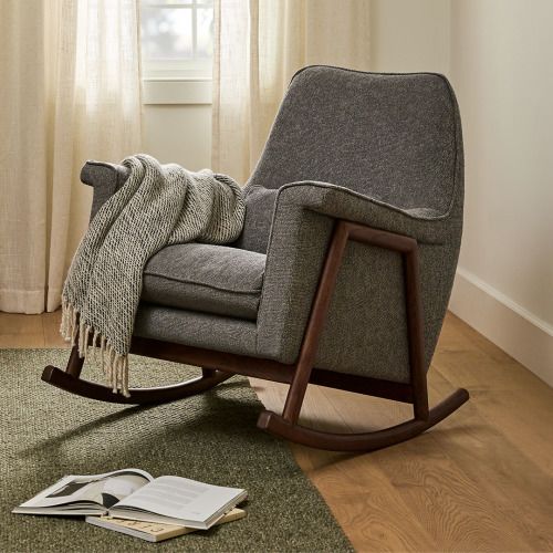 Munni 31" Rocking Lounge Chair - Cloudburst Gray