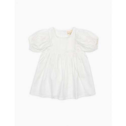Poppy Dress in White Linen