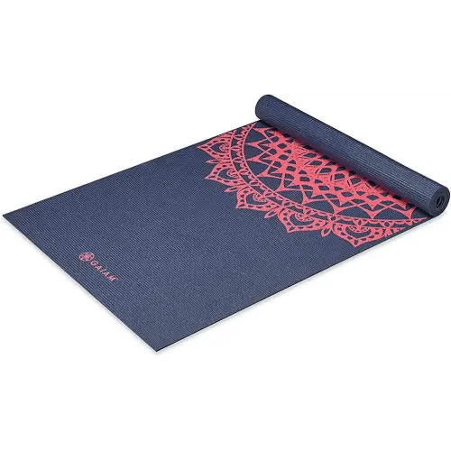 Gaiam Print Yoga Mat, Non Slip Exercise & Fitness Mat for All Types of Yoga, Pilates & Floor Exercises