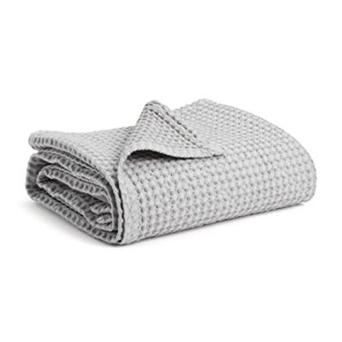 Simka Rose Waffle Baby Blanket, Color: Grey
