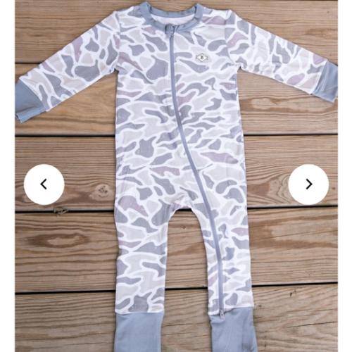 Baby Zip Up - White Camo – BURLEBO