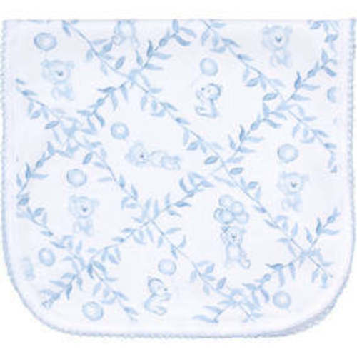 Blue Bears Trellace Burp Cloth,Blue