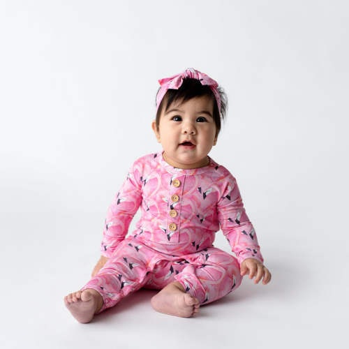 Love Birds Ruffle Romper