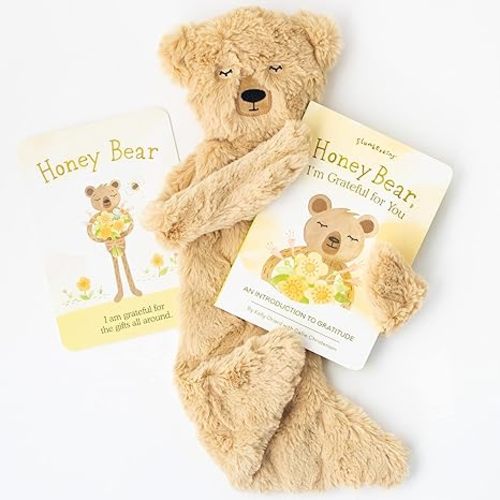 Slumberkins, Inc. Plush Snuggler & Book Bundle - Honey Bear's Gratitude