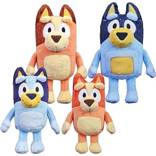 Bluey Heeler Family Plush Set 4 Plush 7-8" Figures | Amazon Exclusive