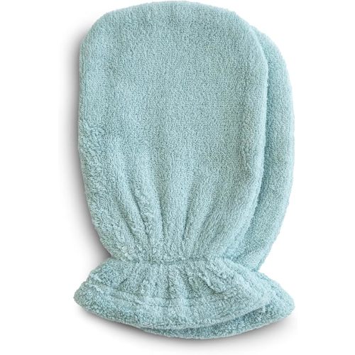 mushie Baby Bath Mitt | Organic Cotton | Pack of 2 (Sea Mist)
