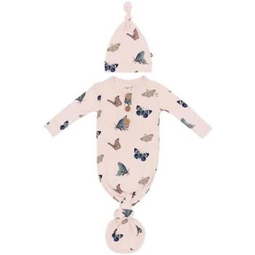 KYTE BABY Knotted Gown with Hat Set