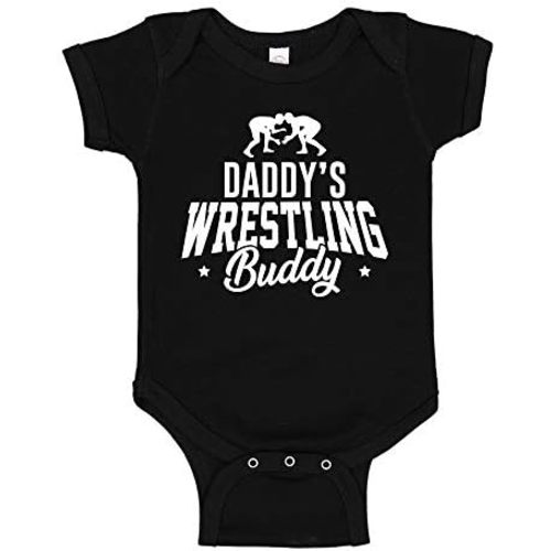 Daddy's Wrestling Buddy Baby Bodysuit One Piece or Toddler T-Shirt Wrestler Infant Clothing