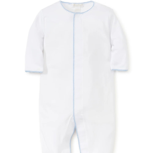 White/Blue New Premier Basics Footie