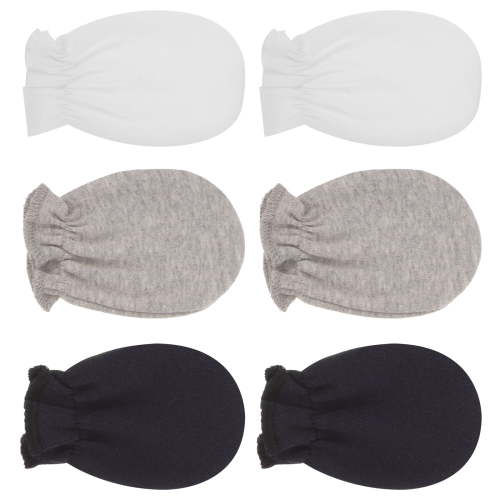 3 Pairs Baby Boy Mittens Newborn Toddler Knitted Gloves Muslin for