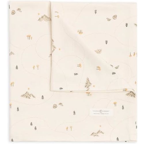 Colored Organics Baby Organic Cotton Swaddle - Infant Receiving Blanket - Hiking/Pine