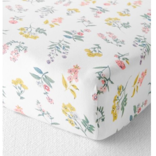 Botanical Print Baby Organic Cotton Standard Crib Sheet | carters.com