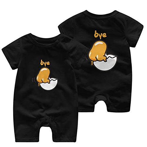 Sarah Shaney Funny Short Sleeve Jumpsuit Baby Short Shirt G-udetama The Lazy Egg Baby Romper