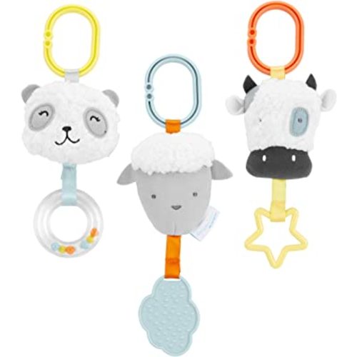 Simple Joys by Carter's Stroller Toys Bundle, Cow/Lamb/Panda, One Size