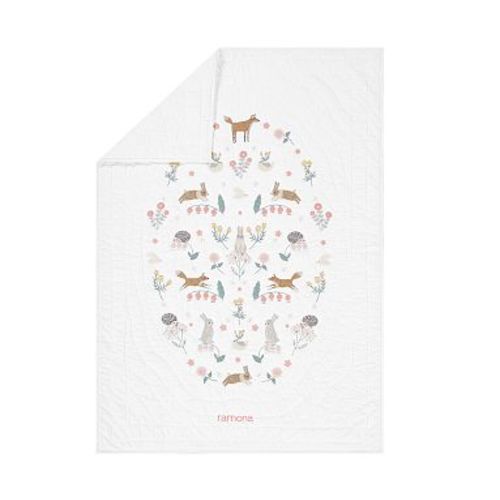 Ramona Baby/Toddler Quilt, White Multi