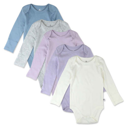 5-Pack Organic Cotton Long Sleeve Bodysuits | Honest Baby Clothing