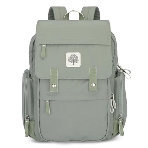 Parker Baby Diaper Backpack, Sage Green