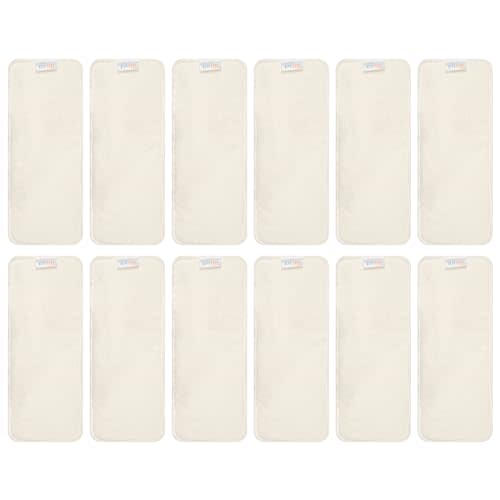 ALVABABY 12PCS Cloth Diaper Inserts 4-Layers Super Soft Inserts for Cloth Diapers and Cloth Diapers Covers 12MB