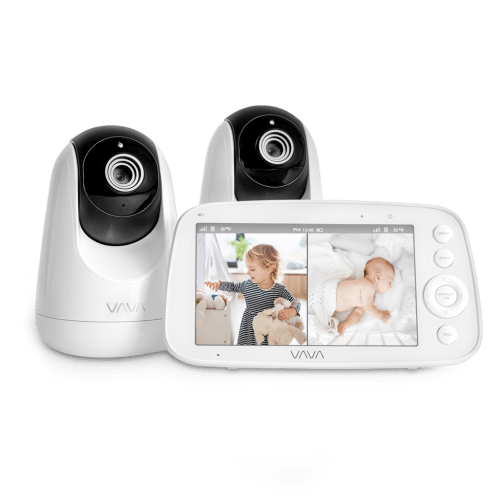 VAVA Split Screen Baby Monitor: Watch Two Rooms at Once