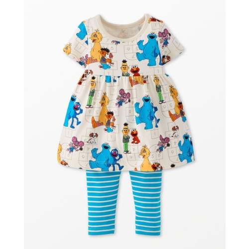 Sesame Street Skater Dress & Leggings Set | Hanna Andersson