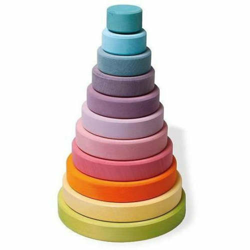 Grimm's Pastel Stacking Toy Tower | The Natural Baby Company