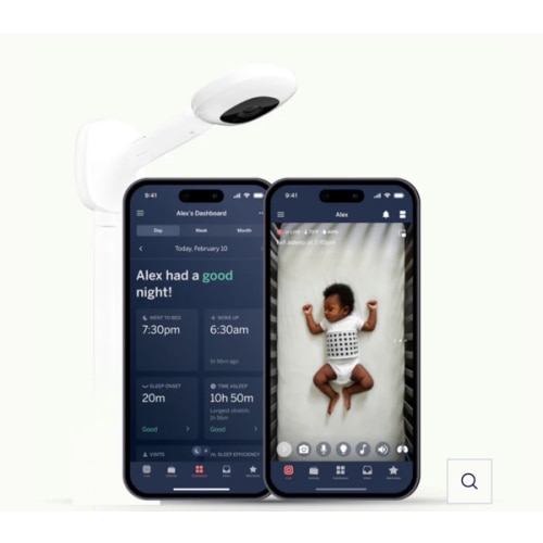 Nanit Pro Smart HD Split Screen Baby Monitor with Wall Mount