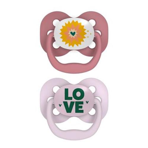 Amazon.com: Dr. Brown's Advantage Baby Pacifier, Fully Symmetrical Soother with Soft Silicone Bulb, Lavender Love, 0-6m, BPA Free, 2 Pack