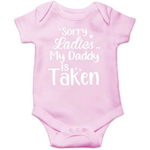 AW Fashions Sorry Ladies Daddy Is Definitely Taken Baby Bodysuit Funny Adorable Newborn Romper Clothing