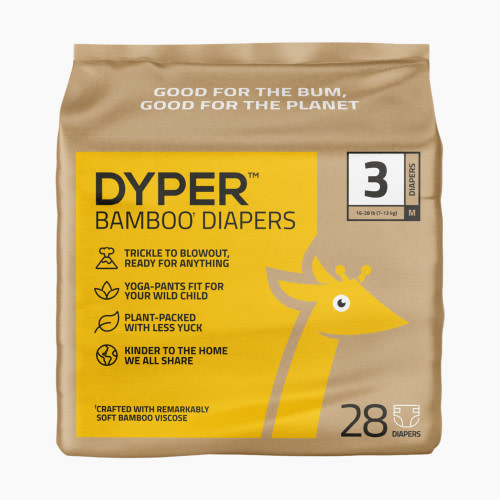 DYPER Bamboo Viscose Baby Diapers - Size 3, 1