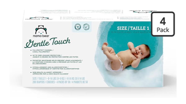 Diapers Size 1 (200 Count): Mama Bear