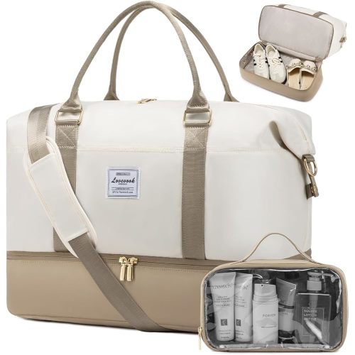 LOVEVOOK Travel Bag Weekender Bags for Women, Carry on Overnight Bag with Shoe Compartment,Duffle Bag with Laptop Pocket,Hospital Bag for Labor Delivery,Gym Tote Bag with Toiletry Bag
