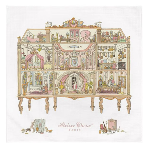 Atelier Choux Paris Organic Cotton Baby Dollhouse Swaddle Blanket with Gift Box | Dillard's