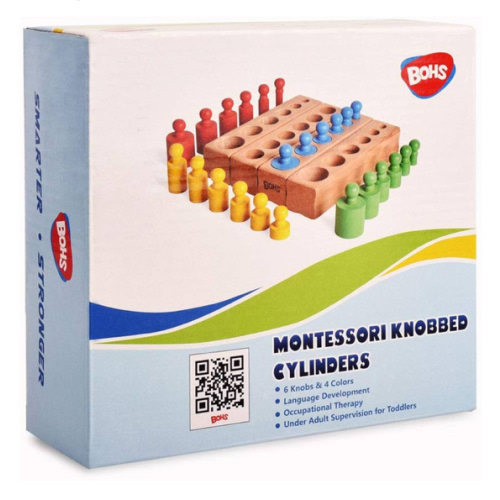 BOHS Knobbed Cylinders Blocks - 4pcs Set