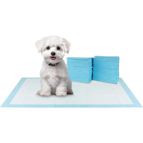 Small Puppy Pads Leak-Proof 17"x24"| Pee Pads for Dogs Ultra Absorbent 6-Layer - Dog Pee Pads, Dog Pads, Potty Pads for Dogs, Training Pads for Dogs, Dog Pad for Cat, Rabbit, Guinea Pig