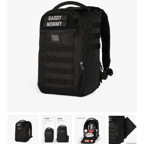 Mini Diaper Bag Backpack + Changing Mat by TBG – Tactical Baby Gear