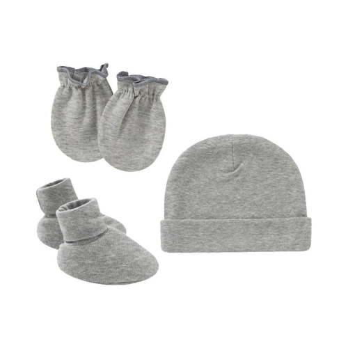 Generic Baby Anti Scratching Soft Cotton Gloves Foot Cover Hat Set Newborn Accessories Baby Socks Hat and Mittens Soft Ankle Sock Newborn Beanie Mitten for Boys Girls Infant