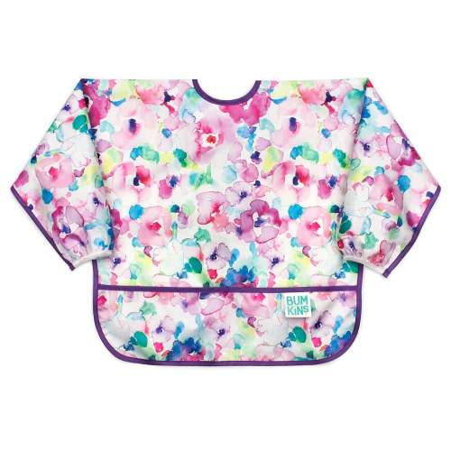 Sleeved Bib for Baby & Toddler 6 to 24 months – Watercolor | Bumkins Baby