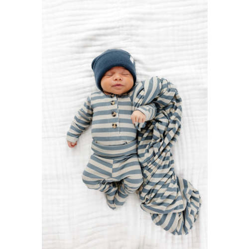 Lincoln Ribbed Newborn Hat Bundle (Top + Bottom)