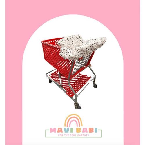 Star & Checkered Print Shopping Cart Cover, Actually Cute Shopping Car Cover, High Chair Cover, Baby gift, baby shower, first time mom