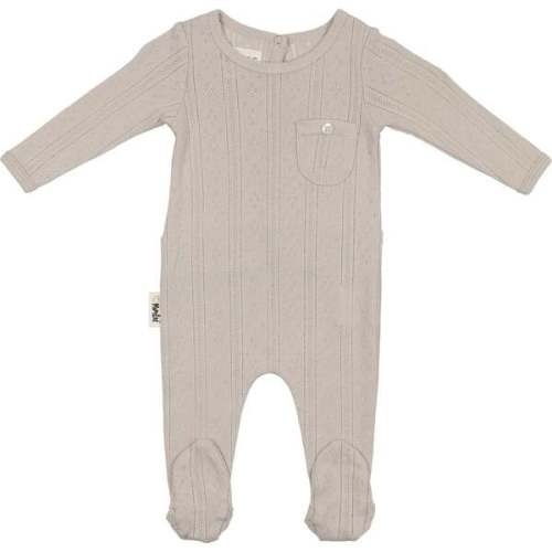 Pocket Cutie Footie and Beanie Set: Grey / NB