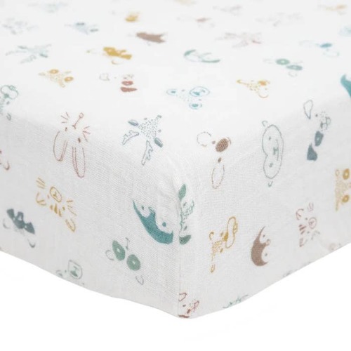 Cotton Muslin Crib Sheet
