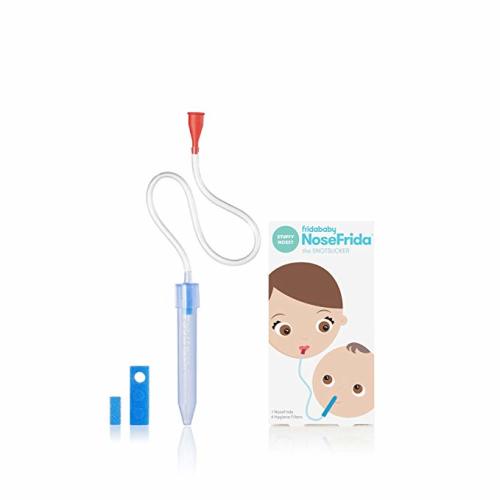 Baby Nasal Aspirator NoseFrida the Snotsucker by Frida Baby - NoseFrida Solo ( 4 Hygiene Filters)