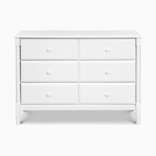 Jenny Lind Spindle 6-Drawer Dresser - White