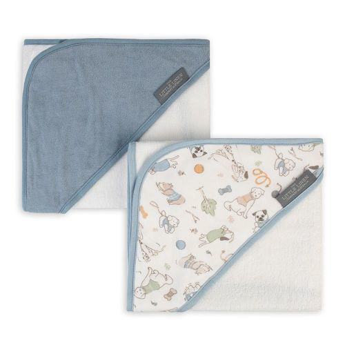 The Little Linen Co. Hooded Towel 2 Pack Barklife Dog