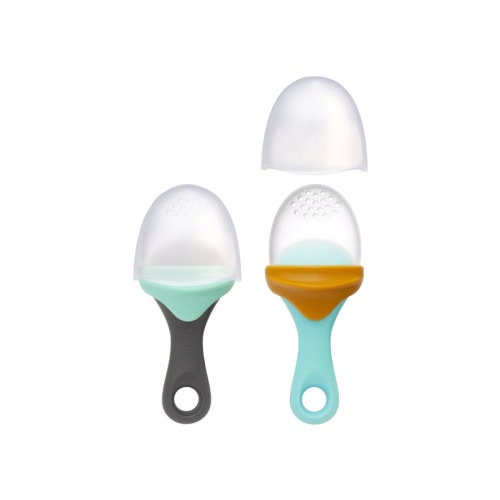 Boon Pulp Silicone Feeder Blue and Gray