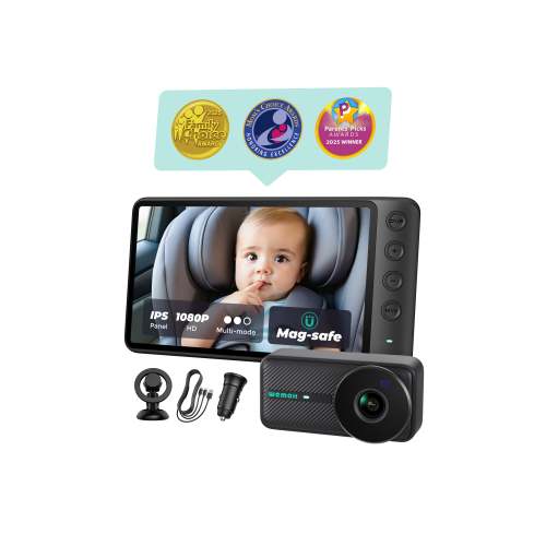 WEMOH Baby Car Monitor – 1080P HD Night Vision